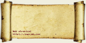 Hana Rakovac vizit kartica